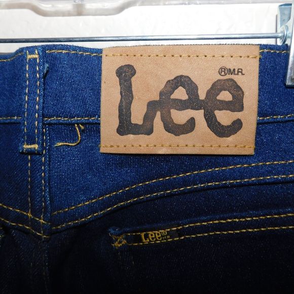 Vintage 70s Lee Riders Jeans Size 12 Med Made in USA Indigo Denim Pants 5 Pocket - Picture 13 of 16